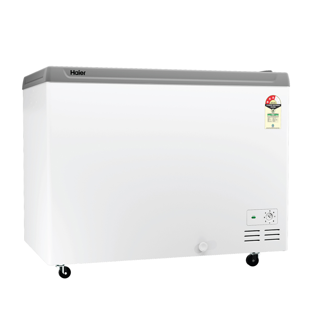 Haier 575L Glass Top Deep Freezer| 2026 STAR Rating (White)